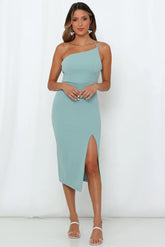 HELLO MOLLY Taking It Back Dress Sage